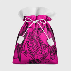 Подарочный 3D мешок с принтом Skeleton,zandieh в Кировске, 100% полиэстер | Размер: 29*39 см | Тематика изображения на принте: bag | boock | boy | crazy | danger | flower | girl | lion | net | notepad | pencil | skeleton | skull | ticher