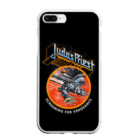 Чехол для iPhone 7Plus/8 Plus матовый с принтом Judas Priest в Кировске, Силикон | Область печати: задняя сторона чехла, без боковых панелей | black | deep | heep | judas | led | metal | music | priest | purple | rock | sabbath | skull | uriah | zeppelin | блэк | гитара | группа | иуда | метал | музыка | рок | священник | череп | электрогитара