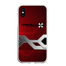 Чехол для iPhone XS Max матовый с принтом Umbrella Corp. в Кировске, Силикон | Область печати: задняя сторона чехла, без боковых панелей | biohazard | crocodile | fang | game | hand | monster | new umbrella | resident evil | resident evil 7 | resident evil 8 | umbrella | umbrella corp | umbrella corporation | zombie | обитель зла