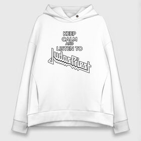 Женское худи Oversize хлопок с принтом Judas Priest (Keep Calm) в Кировске, френч-терри — 70% хлопок, 30% полиэстер. Мягкий теплый начес внутри —100% хлопок | боковые карманы, эластичные манжеты и нижняя кромка, капюшон на магнитной кнопке | and | black | calm | deep | heep | judas | keep | led | listen | metal | music | priest | purple | rock | sabbath | skull | to | uriah | zeppelin | блэк | гитара | группа | иуда | метал | музыка | рок | священник | череп | электрогитара