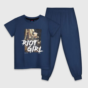 Детская пижама хлопок с принтом Riot girl в Кировске, 100% хлопок |  брюки и футболка прямого кроя, без карманов, на брюках мягкая резинка на поясе и по низу штанин
 | 8 march | 8 марта | fem | feminism | flower | rebel girl | riot | woman | в подарок | девочкам | девочке | женские | женщинам | женщине | март | праздник | самая лучшая | фем | феминизм | цветочки | цветы