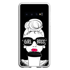 Чехол для Samsung Galaxy S10 с принтом Girl Boss в Кировске, Силикон | Область печати: задняя сторона чехла, без боковых панелей | 8 марта | лучшая в мире | мама | подарок | подарок женщине | подарок любимым | подарок на 8 марта | самая лучшая  в мире | семья