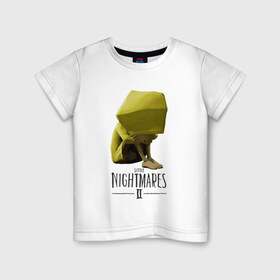Детская футболка хлопок с принтом Little Nightmares в Кировске, 100% хлопок | круглый вырез горловины, полуприлегающий силуэт, длина до линии бедер | little nightmares | игра | страшилка | страшная игра | ужас | хоррор
