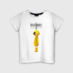 Детская футболка хлопок с принтом Little Nightmares 2 в Кировске, 100% хлопок | круглый вырез горловины, полуприлегающий силуэт, длина до линии бедер | little nightmares | игра | страшилка | страшная игра | ужас | хоррор