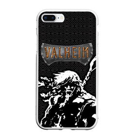 Чехол для iPhone 7Plus/8 Plus матовый с принтом Valheim Viking. в Кировске, Силикон | Область печати: задняя сторона чехла, без боковых панелей | fejd | valheim | вальхейм | викинг | викинги | выживание | выживач | игра