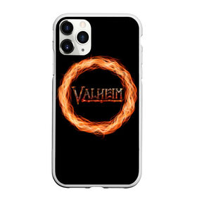 Чехол для iPhone 11 Pro матовый с принтом Valheim - огненный круг в Кировске, Силикон |  | valheim | вальхейм | викинги | игра | компьютерный | круг | логотип | минимализм | огненный | огонь | подарок | черный
