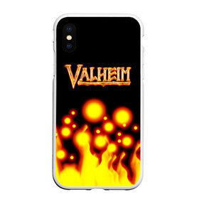 Чехол для iPhone XS Max матовый с принтом Valheim в Кировске, Силикон | Область печати: задняя сторона чехла, без боковых панелей | game | logo | valheim | viking | валхейм | вальхейм | викинги | игра valheim | игры | логотипы игр | приключения | скандинавская мифология | фэнтези | экшн