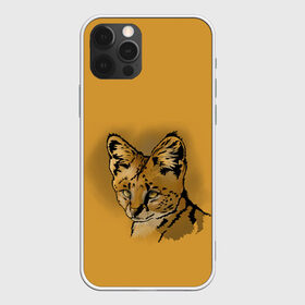 Чехол для iPhone 12 Pro Max с принтом Сервал в Кировске, Силикон |  | Тематика изображения на принте: африка | графика | дикий мир | животное | кошка | персонаж | природа | рисунок | хищник