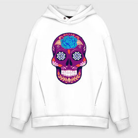 Мужское худи Oversize хлопок с принтом Skull Art в Кировске, френч-терри — 70% хлопок, 30% полиэстер. Мягкий теплый начес внутри —100% хлопок | боковые карманы, эластичные манжеты и нижняя кромка, капюшон на магнитной кнопке | art | body | bones | dead | drawing | face | graffiti | head | roses | skeleton | skul | skull | ад | арт | голова | граффити | зло | кости | лицо | металл | нарисованный | розы | рок | скелет | скул | скулл | три черепа | тьма