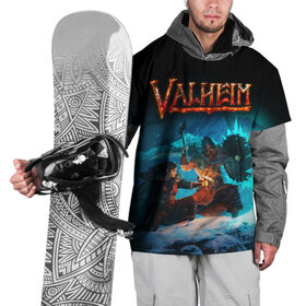 Накидка на куртку 3D с принтом Valheim в Кировске, 100% полиэстер |  | valheim | viking | валхейм | викинги | игры