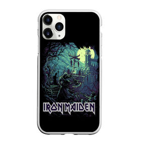 Чехол для iPhone 11 Pro Max матовый с принтом IRON MAIDEN в Кировске, Силикон |  | Тематика изображения на принте: black | dark | death | fantasy | hardcore | heavy metal | iron maiden | metal | music | rock | skuul | usa | метал | музыка | рок | скелет | фентези | череп | черный