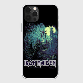 Чехол для iPhone 12 Pro Max с принтом IRON MAIDEN в Кировске, Силикон |  | Тематика изображения на принте: black | dark | death | fantasy | hardcore | heavy metal | iron maiden | metal | music | rock | skuul | usa | метал | музыка | рок | скелет | фентези | череп | черный