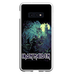 Чехол для Samsung S10E с принтом IRON MAIDEN в Кировске, Силикон | Область печати: задняя сторона чехла, без боковых панелей | Тематика изображения на принте: black | dark | death | fantasy | hardcore | heavy metal | iron maiden | metal | music | rock | skuul | usa | метал | музыка | рок | скелет | фентези | череп | черный