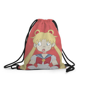 Рюкзак-мешок 3D с принтом Sailor Moon Сейлор Мун в Кировске, 100% полиэстер | плотность ткани — 200 г/м2, размер — 35 х 45 см; лямки — толстые шнурки, застежка на шнуровке, без карманов и подкладки | anime | sailor moon | аниме | анимэ | венера | луна | лунная призма | марс | сейлор мун | серебрянное тысячелетие | серенити | сэйлор | усаги цукино | чиби мун | эндимион