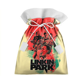 Подарочный 3D мешок с принтом LINKIN PARK в Кировске, 100% полиэстер | Размер: 29*39 см | chester | hardcore | linknin park | music | punk | rip | rock | usa | линкин парк | музыка | панк | рок | честер беннингтон