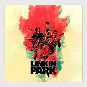 Магнитный плакат 3Х3 с принтом LINKIN PARK в Кировске, Полимерный материал с магнитным слоем | 9 деталей размером 9*9 см | chester | hardcore | linknin park | music | punk | rip | rock | usa | линкин парк | музыка | панк | рок | честер беннингтон