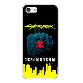 Чехол для iPhone 5/5S матовый с принтом TRAUMA TEAM Cyberpunk 2077 в Кировске, Силикон | Область печати: задняя сторона чехла, без боковых панелей | cyberpunk 2077 | hacker | maelstrom | militech | quadra | samurai | sci fi | technology | trauma team | v | будущее | игра | иероглифы | киану ривз | кибер | киберпанк | киборг | киборги | корпорация | лого | милитек | панк | роботы | самурай | т