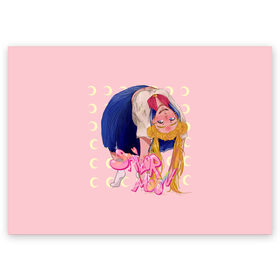 Поздравительная открытка с принтом Sailor Moon Сейлор Мун в Кировске, 100% бумага | плотность бумаги 280 г/м2, матовая, на обратной стороне линовка и место для марки
 | anime | sailor moon | аниме | анимэ | венера | луна | лунная призма | марс | сейлор мун | серебрянное тысячелетие | серенити | сэйлор | усаги цукино | чиби мун | эндимион
