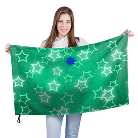 Флаг 3D с принтом звёзды в Кировске, 100% полиэстер | плотность ткани — 95 г/м2, размер — 67 х 109 см. Принт наносится с одной стороны | astrologer | star | stars | звездопад | звёзды