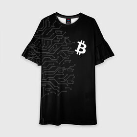 Детское платье 3D с принтом БИТКОИН | BITCOIN в Кировске, 100% полиэстер | прямой силуэт, чуть расширенный к низу. Круглая горловина, на рукавах — воланы | bitcoin | blockchain | btc | cardano | crypto | ethereum | polkadot | tether | xrp | бинанс | биткоин | блокчейн | валюта | деньги | криптовалюта | майнер | майнинг | цифровая валюта | цифровое золото | эфир