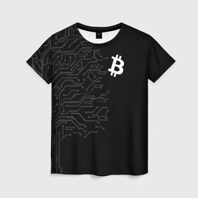 Женская футболка 3D с принтом БИТКОИН | BITCOIN в Кировске, 100% полиэфир ( синтетическое хлопкоподобное полотно) | прямой крой, круглый вырез горловины, длина до линии бедер | bitcoin | blockchain | btc | cardano | crypto | ethereum | polkadot | tether | xrp | бинанс | биткоин | блокчейн | валюта | деньги | криптовалюта | майнер | майнинг | цифровая валюта | цифровое золото | эфир