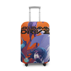 Чехол для чемодана 3D с принтом Акудама Драйв в Кировске, 86% полиэфир, 14% спандекс | двустороннее нанесение принта, прорези для ручек и колес | akudama drive | anime | japan | manga | tomoyo kurosawa | акудама драйв | аниме | манга