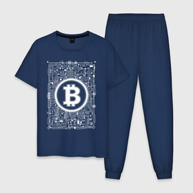 Мужская пижама хлопок с принтом BITCOIN CRYPTOCURRENCY | КРИПТОВАЛЮТА (Z) в Кировске, 100% хлопок | брюки и футболка прямого кроя, без карманов, на брюках мягкая резинка на поясе и по низу штанин
 | binance coin | bitcoin | blockchain | btc | cardano | crypto | ethereum | litecoin | polkadot | tether | xrp | биткоин | блокчейн | валюта | деньги | криптовалюта | майнер | майнинг | цифровая валюта | цифровое золото | эфир