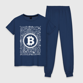Женская пижама хлопок с принтом BITCOIN CRYPTOCURRENCY | КРИПТОВАЛЮТА (Z) в Кировске, 100% хлопок | брюки и футболка прямого кроя, без карманов, на брюках мягкая резинка на поясе и по низу штанин | binance coin | bitcoin | blockchain | btc | cardano | crypto | ethereum | litecoin | polkadot | tether | xrp | биткоин | блокчейн | валюта | деньги | криптовалюта | майнер | майнинг | цифровая валюта | цифровое золото | эфир