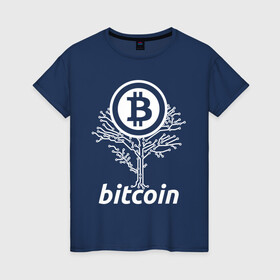 Женская футболка хлопок с принтом BITCOIN ДЕРЕВО | БИТКОИН (Z) в Кировске, 100% хлопок | прямой крой, круглый вырез горловины, длина до линии бедер, слегка спущенное плечо | binance coin | bitcoin | blockchain | btc | cardano | crypto | ethereum | litecoin | polkadot | tether | xrp | биткоин | блокчейн | валюта | деньги | криптовалюта | майнер | майнинг | цифровая валюта | цифровое золото | эфир
