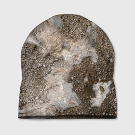 Шапка 3D с принтом Камни в Кировске, 100% полиэстер | универсальный размер, печать по всей поверхности изделия | абстракция | камни | текстура