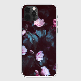 Чехол для iPhone 12 Pro Max с принтом Розовые цветы в Кировске, Силикон |  | flowers | зелень | розовые цветы | цветочки | цветы