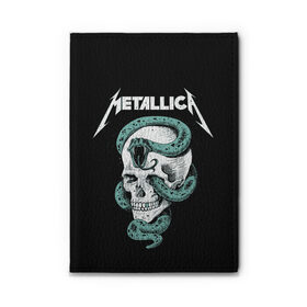 Обложка для автодокументов с принтом Metallica в Кировске, натуральная кожа |  размер 19,9*13 см; внутри 4 больших “конверта” для документов и один маленький отдел — туда идеально встанут права | heavy metal | metal | metallica | группы | метал | металлика | музыка | рок | трэш метал | хєви метал