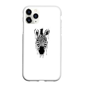 Чехол для iPhone 11 Pro Max матовый с принтом Зебра минимализм в Кировске, Силикон |  | animal | beast | black | minimalism | white | zebra | белое | животное | зверь | зебра | краски | минимализм | чернила | черно белое | черное