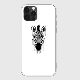 Чехол для iPhone 12 Pro Max с принтом Зебра минимализм в Кировске, Силикон |  | animal | beast | black | minimalism | white | zebra | белое | животное | зверь | зебра | краски | минимализм | чернила | черно белое | черное