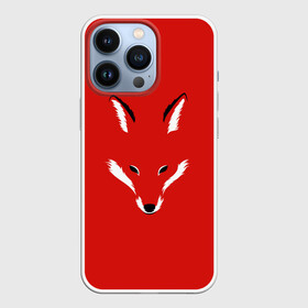 Чехол для iPhone 13 Pro с принтом Fox minimalism в Кировске,  |  | animal | beast | face | fox | minimalism | muzzle | red | животное | зверь | красная | красный | лиса | лисы | лицо | минимализм