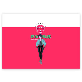 Поздравительная открытка с принтом Призрак в доспехах в Кировске, 100% бумага | плотность бумаги 280 г/м2, матовая, на обратной стороне линовка и место для марки
 | anime | cyberpunk | ghost in the shell | аниме | анимэ | гост ин зэ шелл | киберпанк | мотоко кусанаги | призрак в доспехах | япония