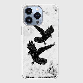 Чехол для iPhone 13 Pro с принтом Gothic crows в Кировске,  |  | animals | art | bird | black | crow | dark | halloween | wings | witch | арт | ворона | готика | готические | животные | крылья | нечисть | орел | перья | природа | птица | птица ворон | птичка | тьма | хеллоуин | хищник | черная птица