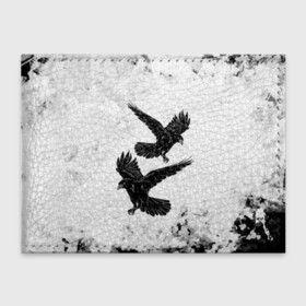 Обложка для студенческого билета с принтом Gothic crows в Кировске, натуральная кожа | Размер: 11*8 см; Печать на всей внешней стороне | animals | art | bird | black | crow | dark | halloween | wings | witch | арт | ворона | готика | готические | животные | крылья | нечисть | орел | перья | природа | птица | птица ворон | птичка | тьма | хеллоуин | хищник | черная птица