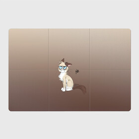Магнитный плакат 3Х2 с принтом сварливый кот мем нет в Кировске, Полимерный материал с магнитным слоем | 6 деталей размером 9*9 см | злой кошак | кот | котик | мем | мемас | недовольный кот | нет | отказ | побитый жизнью | сварливый кот