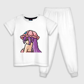 Детская пижама хлопок с принтом Pixel art anime в Кировске, 100% хлопок |  брюки и футболка прямого кроя, без карманов, на брюках мягкая резинка на поясе и по низу штанин
 | Тематика изображения на принте: anime | art | girl | manga | pixel | аниме | арт | девушка | манга | пиксель