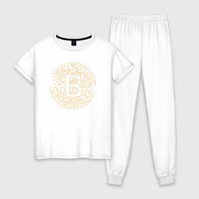 Женская пижама хлопок с принтом БИТКОИН | BITCOIN в Кировске, 100% хлопок | брюки и футболка прямого кроя, без карманов, на брюках мягкая резинка на поясе и по низу штанин | bitcoin | blockchain | btc | cardano | crypto | ethereum | polkadot | tether | xrp | бинанс | биткоин | блокчейн | валюта | деньги | криптовалюта | майнер | майнинг | цифровая валюта | цифровое золото | эфир