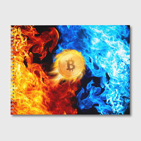 Альбом для рисования с принтом БИТКОИН | BITCOIN FIRE в Кировске, 100% бумага
 | матовая бумага, плотность 200 мг. | bitcoin | blockchain | btc | cardano | crypto | ethereum | polkadot | tether | xrp | бинанс | биткоин | блокчейн | валюта | деньги | криптовалюта | майнер | майнинг | цифровая валюта | цифровое золото | эфир