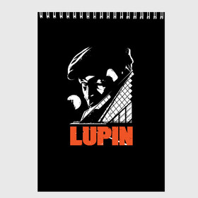 Скетчбук с принтом Lupin - Сериал Люпен в Кировске, 100% бумага
 | 48 листов, плотность листов — 100 г/м2, плотность картонной обложки — 250 г/м2. Листы скреплены сверху удобной пружинной спиралью | Тематика изображения на принте: lupin | netflix | детектив | логотип | люпен | люпин | люпэн | мужской | нетфликс | омар си | подарок | портрет | сериал | черный