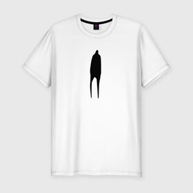 Мужская футболка хлопок Slim с принтом Lonely Guy в Кировске, 92% хлопок, 8% лайкра | приталенный силуэт, круглый вырез ворота, длина до линии бедра, короткий рукав | dead inside | lonely | lonely guy | meme | грусть | дединсайд | депрессия | мем | одиночество | скука | черная фигура