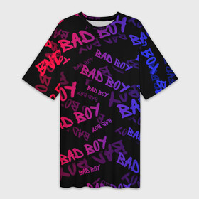 Платье-футболка 3D с принтом Bad Boy в Кировске,  |  | bad | boy | human | man | street | style | sueta | vip | вип | мальчик | наводить | надпись | пацанская | пацанские | стиль | суета | суету | текстура | уличный | человек