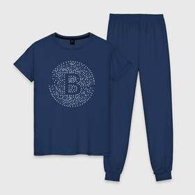 Женская пижама хлопок с принтом БИТКОИН | BITCOIN (Z) в Кировске, 100% хлопок | брюки и футболка прямого кроя, без карманов, на брюках мягкая резинка на поясе и по низу штанин | binance coin | bitcoin | blockchain | btc | cardano | crypto | ethereum | litecoin | polkadot | tether | xrp | биткоин | блокчейн | валюта | деньги | криптовалюта | майнер | майнинг | цифровая валюта | цифровое золото | эфир