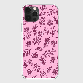 Чехол для iPhone 12 Pro Max с принтом Hello Spring в Кировске, Силикон |  | casual | flowers | pink | summer | букет | бутоны | весна | ветки | девушкам | декор | лепестки | лето | листья | нежные | орнамент | поляна | природа | растения | рисунок | розовый узор | ромашки | текстура | узор