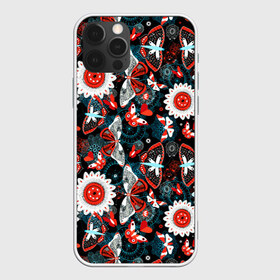 Чехол для iPhone 12 Pro Max с принтом Паттерн из Бабочек с Цветами в Кировске, Силикон |  | butterfly | style | бабочки | букет | животные | насекомые | флора | цветы