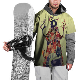 Накидка на куртку 3D с принтом лесной волшебник акварель в Кировске, 100% полиэстер |  | акварель | аниме | арт | ветки | волшебник | градиент | деревья | дух леса | корни | легенда | лес | лесной | маг | миф | природа | рисунок | сказка | сказние