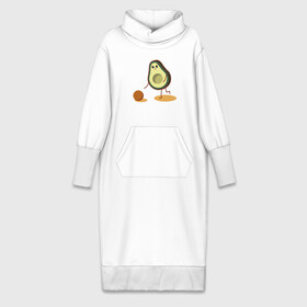 Платье удлиненное хлопок с принтом Авокадо и косточка в Кировске,  |  | avocado | авокадо | бежит | грустное | косточка | милое | няшное
